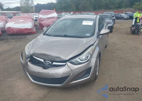 2016 Hyundai Elantra Se from USA, damaged, VIN 5NPDH4AE0GH665568